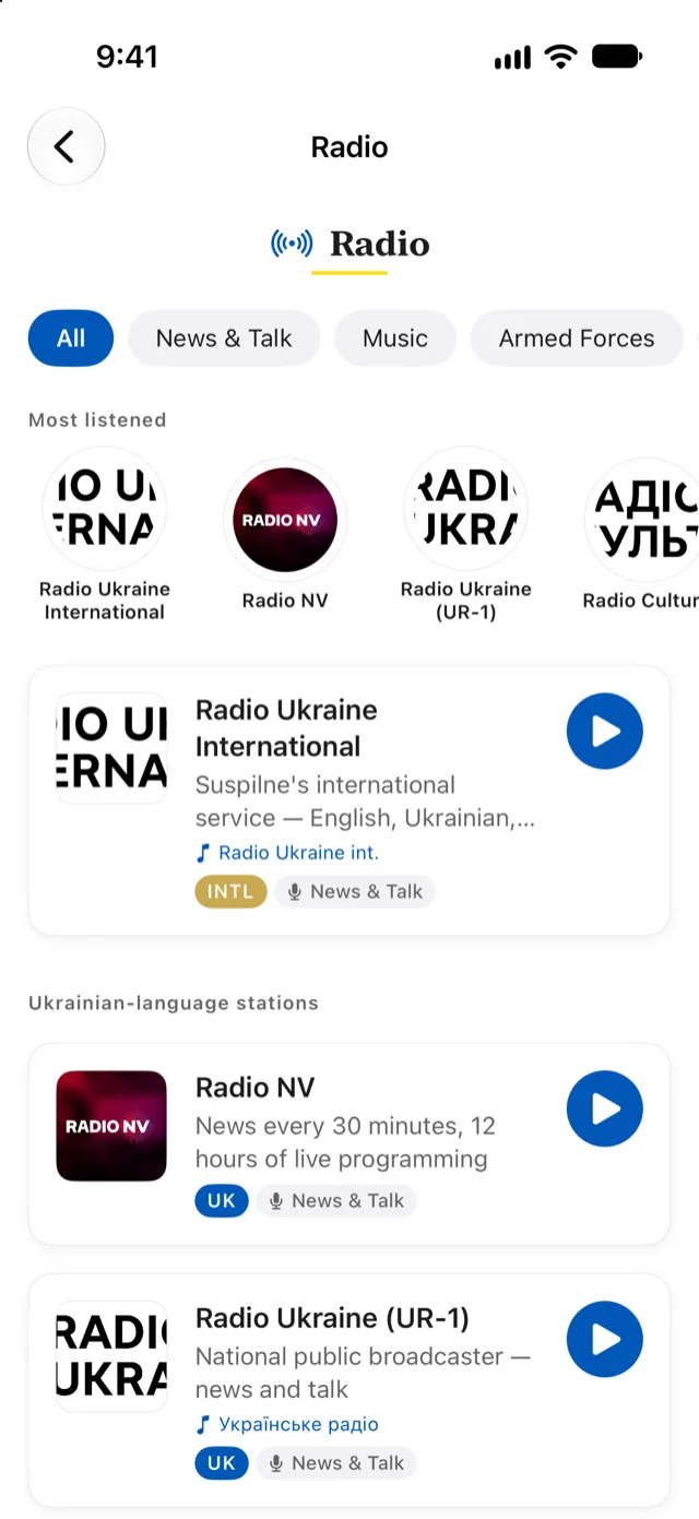 Baba Radio on iPhone